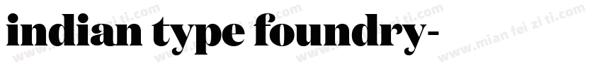 indian type foundry字体转换